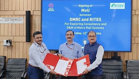 RITES, DMRC partner for exploring consultancy and O&M of metro rail systems
