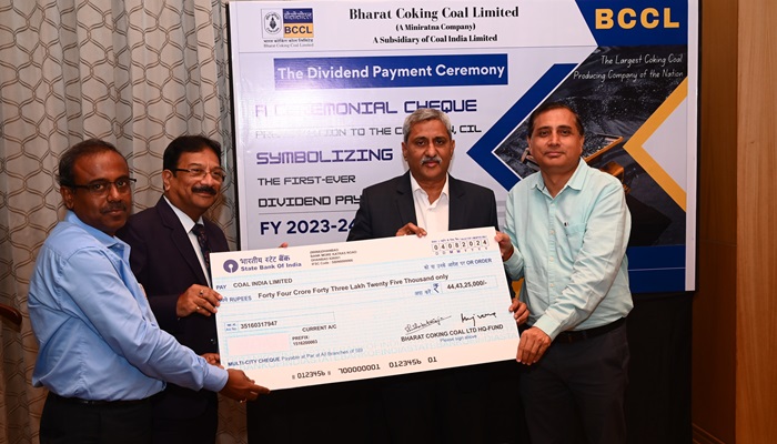 BCCL pays first-ever Rs 44 crore dividend to Coal India