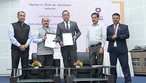 OIL and IGGL sign hook-up agreement