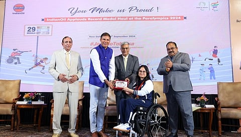 Indian Oil felicitated Indian Para Athletes for historic feat at paris 2024