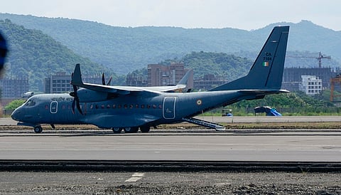 Trial flight lands at Navi Mumbai airport