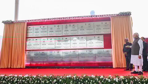PM inaugurates, lays foundation stones for projects worth Rs 284 crore at Statue of Unity