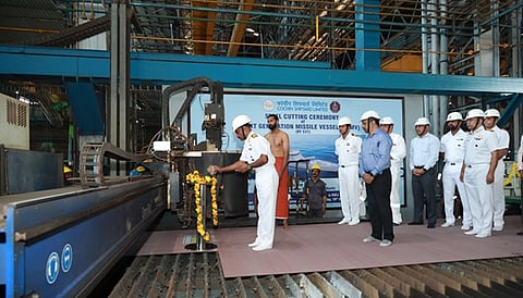 CSL commences construction of next generation missile vessels for Indian Navy