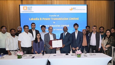 RECPDCL transfers Lakadia B Power Transmission SPV to Reliance Industries