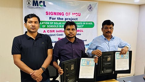 MCL signs MoU to install solar high mast lights in Bhadrak Schools