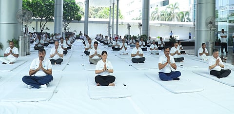 EIL celebrates 11th International Day of Yoga