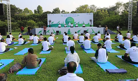 IREDA celebrates 11th International Day of Yoga at Sunder Nursery