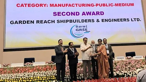 GRSE wins national award for excellence in cost management from ICMAI