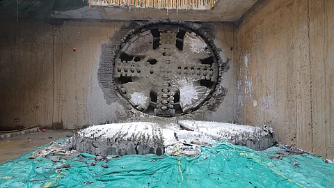 DMRC achieves tunnelling milestone on Phase 4 Golden Line with breakthrough at Tughlakabad Railway Colony