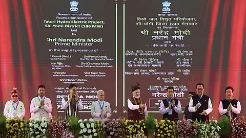 PM laid the foundation stone of NEEPCO's hydro electric projects in Arunachal