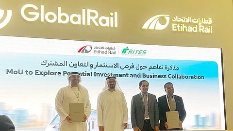RITES signs MoU with Etihad Rail to further augment business collaboration