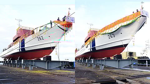 ICG launches 2 Fast Patrol Vessels: ICGS Ajit and ICGS Aparajit