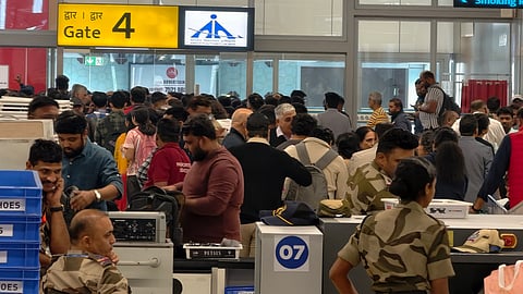 Alt="Over 100 flights cancelled at 4 major Gujarat airports"