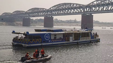 Sarbananda Sonowal flags off India's first indigenous hydrogen fuel-cell vessel in Varanasi