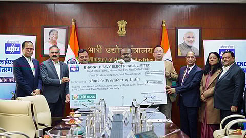 BHEL pays Rs 109.98 crore final dividend to Govt for FY25