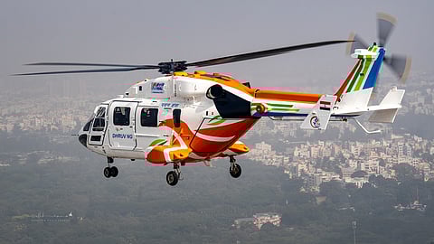 Alt="Inaugural Flight of Dhruv NG"