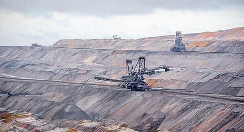 A open cast coal mines