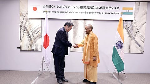 Alt="Yogi Adityanath in Japan"