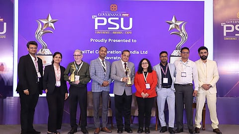 Alt="RailTel wins two awards at 12th Governance Now PSU Awards"