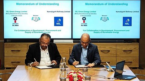 OIL arm OGEL signs MoU with NRL to boost renewable energy portfolio