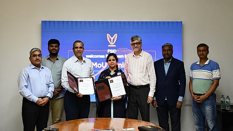 Alt="BEL signs MoU with FSID-IISc"