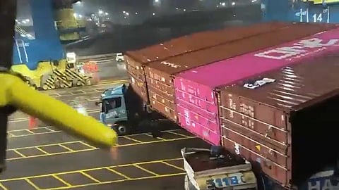 One person killed, one injured in container toppling mishap at JNPT's Nhava Sheva Freeport Terminal