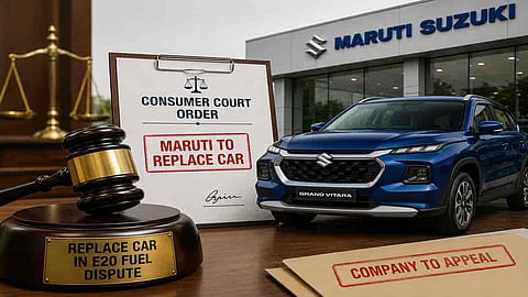 Alt="A consumer court in Raipur has ordered to replace a car that got damaged due to ethanol blended petrol"