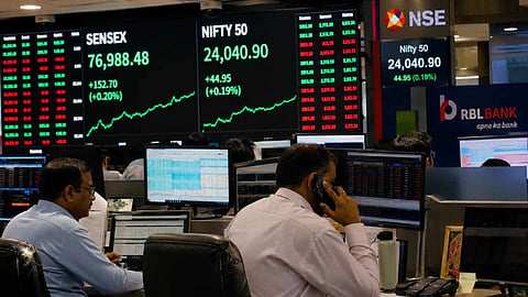 Alt="Sensex, Nifty open higher on second day credit falling crude prices; IT stocks shine"