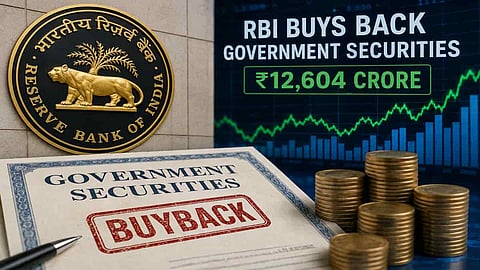 Alt="RBI buys back Rs 12,604 crore of government bonds"