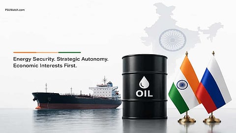 Alt="Crude oil import decisions must serve India's interests, not US tariff threats, said GTRI"