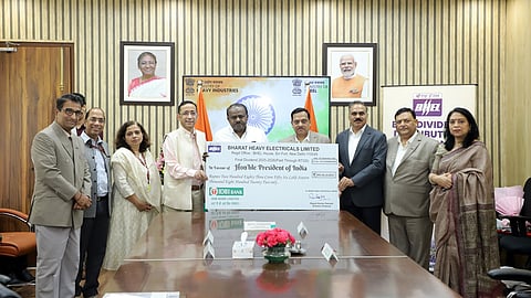 BHEL pays Rs 283.56 crore final dividend to Govt for FY26