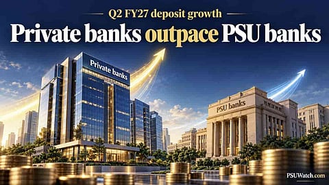 Alt="Private Banks Lead Q2 Deposit Growth Amid FCNR(B) Inflows, Outpacing PSU Lenders"