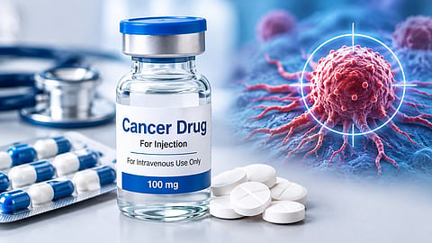 Alt="Centre to cap cancer drug trade margins at 30%, cut prices of 110 medicines"
