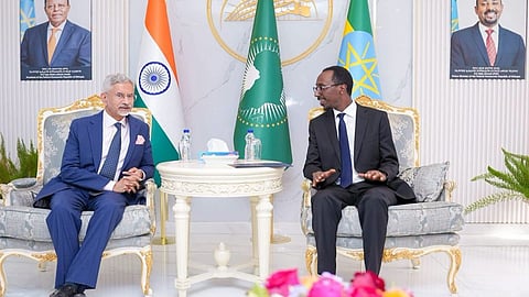 Alt="Jaishankar holds talks with Ethiopian counterpart; discusses trade & investment, security"