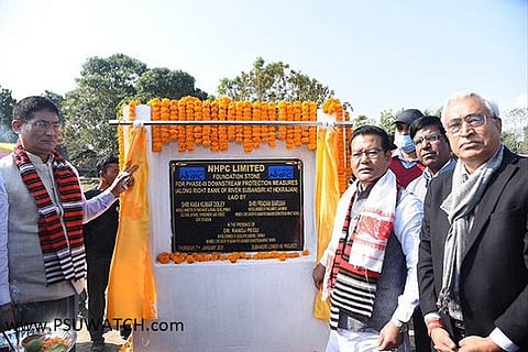 NHPC commences Phase-III downstream river protection work in Subansiri River