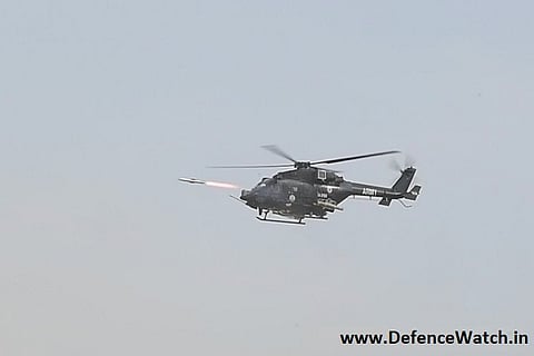 DRDO successfully tests indigenous anti-tank guided missile Helina & Dhruvastra