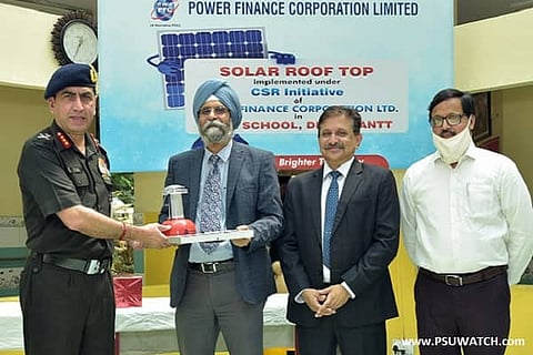 PFC dedicates a solar roof top system to ASHA School at Delhi Cantt