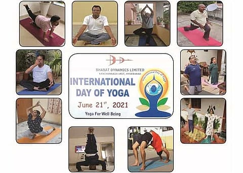 BDL observes 7th International Yoga Day with enthusiasm