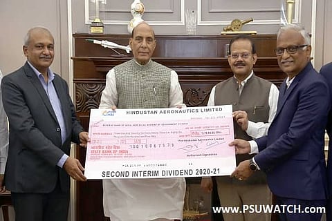 HAL pays second interim dividend of Rs 376.93 crore for FY 2020-21
