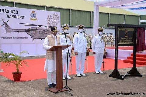 First unit of the indigenously built ALH Mk-III commissioned in to the Indian Navy