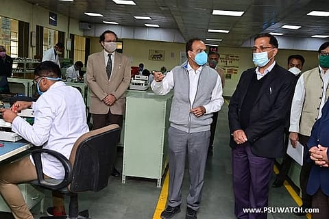 Department of Heavy Industries’ Secretary Arun Goel inspects REIL