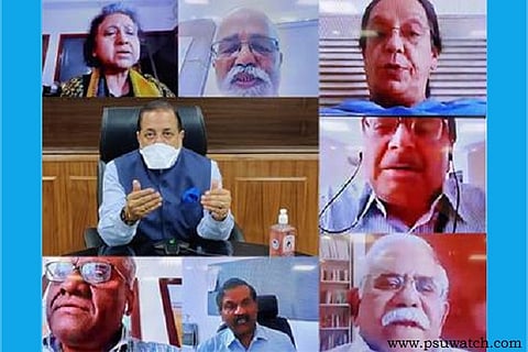 Dr Jitendra Singh discusses exit-plan post-lockdown with former bureaucrats