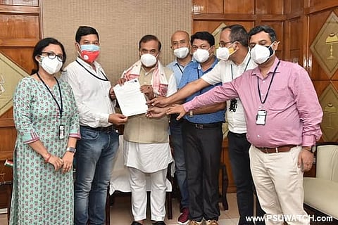 NRL employees contribute Rs 57.37 lakh to Chief Minister Relief Fund