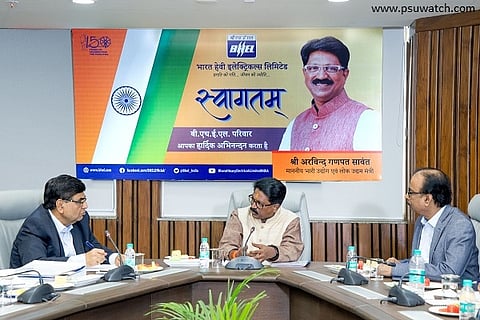 HI&PE Minister Sawant in Action; Reviews BHEL Performance