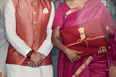 Did you notice Sitharaman’s red budget cover this time? Here’s what was special
