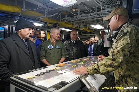 Rajnath Singh in US, visits largest US naval base in the world