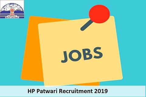 HP revenue department has invited application for Patwari