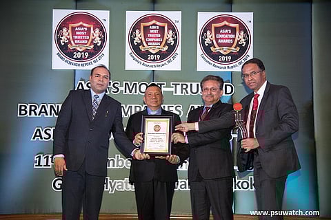 PFC receives Asia’s most trusted company 2019 award