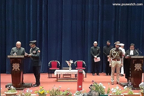 Radha Krishna Mathur sworn in as first Lieutenant Governor of Ladakh