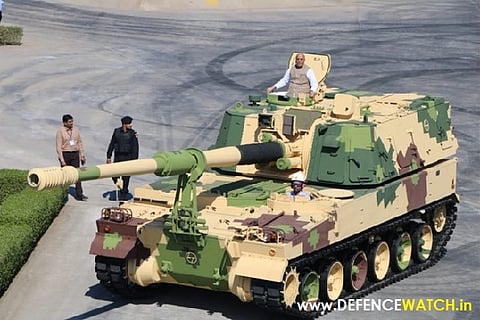 Rajnath Singh flags off 51st K9 VAJRA-T Gun